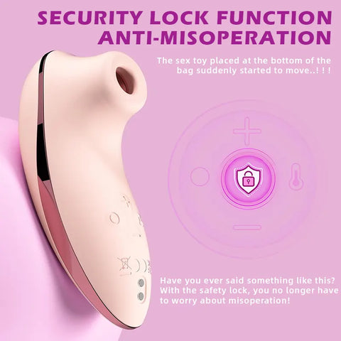 Heated Clitoral Suction Vibrator with Remote
