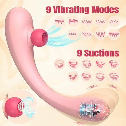 2-in-1 Suction & Thrusting Vibrator