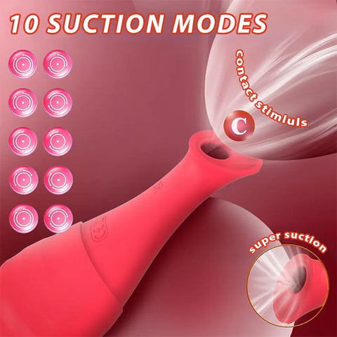Dual Pleasure Wand and Suction Vibrator