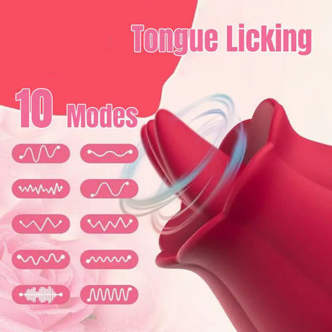 Rose Licking Vibrator | 10 Vibration Modes
