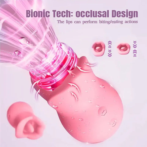 Rose Vibration 10 Frequency Tongue Masturbator