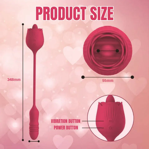Dual-Ended Rose Pleasure Thruster