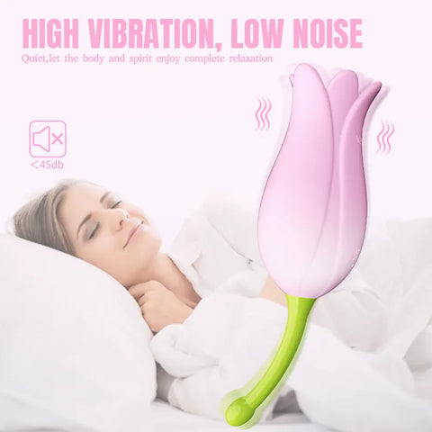 Silicone Tulip Clitoral Vibrator