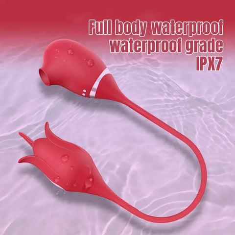Rose Tongue-Licking Vibrator - 10 Modes