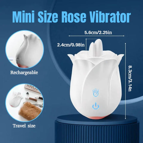 Dual Tongue Rose Licking Vibrator
