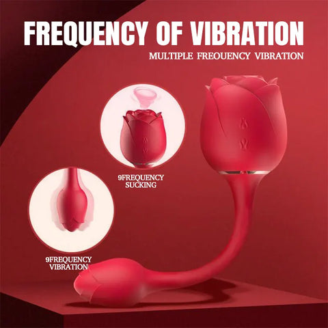 Waterproof Rose Suction Vibrator
