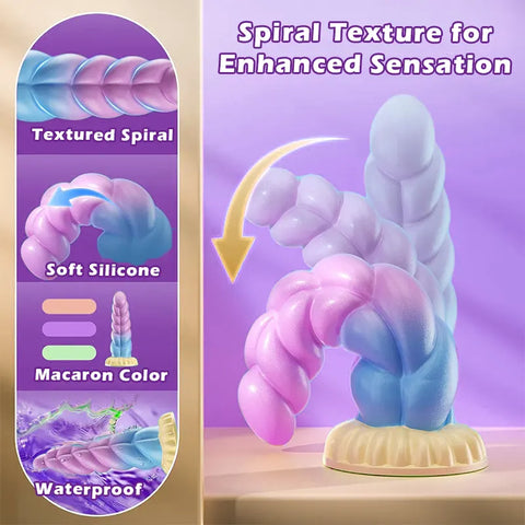 Remote-Controlled Screw-Thread Anal Vibrator
