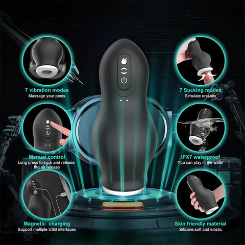 Automatic Suction Vibrating Male Masturbator