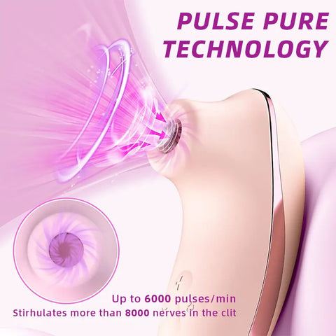 Heated Clitoral Suction Vibrator with Remote