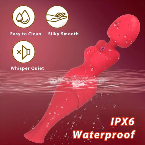Dual Pleasure Wand and Suction Vibrator