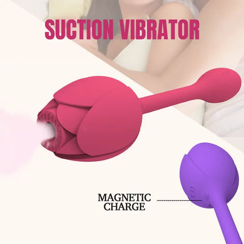 Rose Whisper Remote Sucking Vibrator