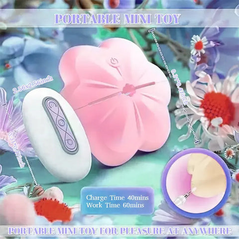 Wireless Rose Vibrating Nipple Clamps