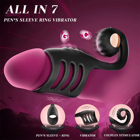 Snail-Inspired Vibrating Cock Ring Sleeve
