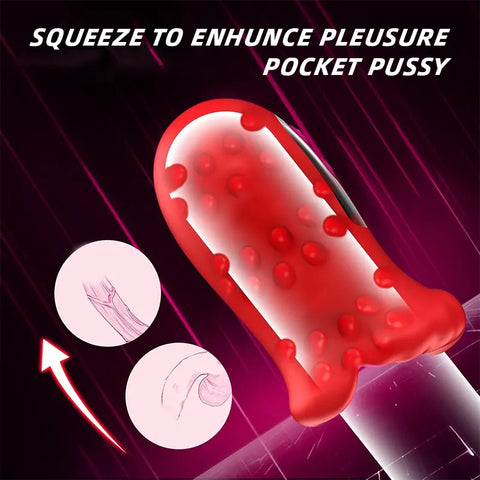 Oral-Like Vibrating Stroker for Men