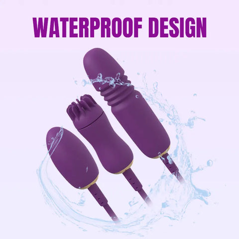 Rose Pleasure Combo Vibrating & Sucking Set