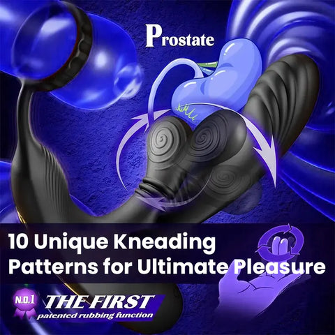 Prostate Massager with Vibrating Ring