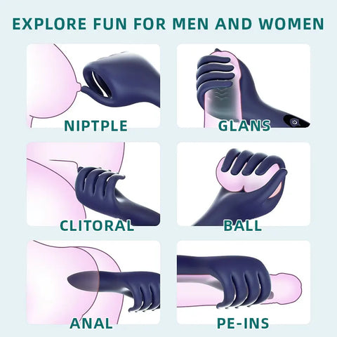 LCD Finger Vibrator for Men & Couples